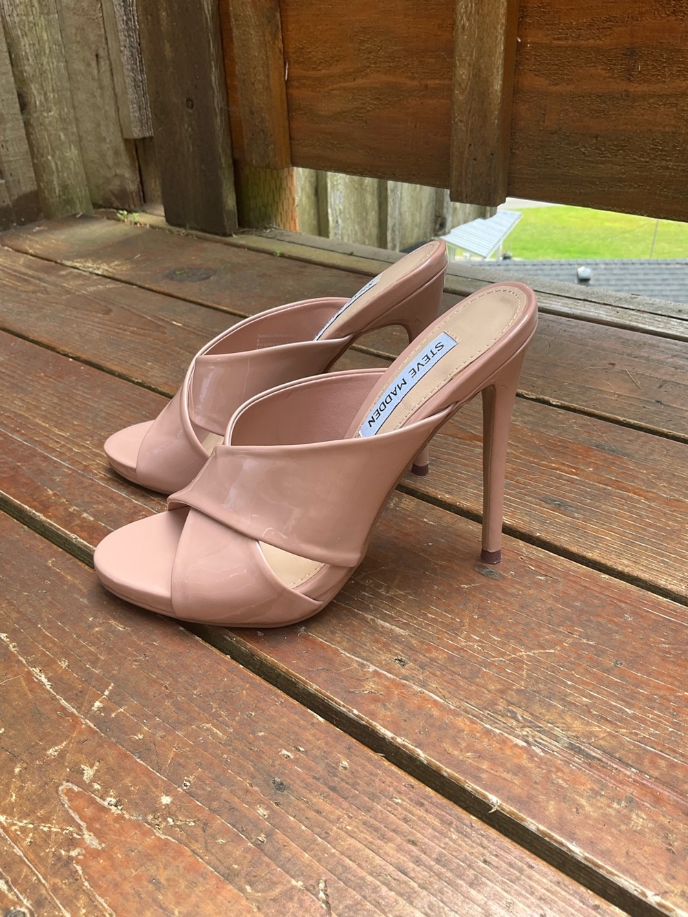 Steve Madden Patent Heels Mules Tango - Picture 7 of 9